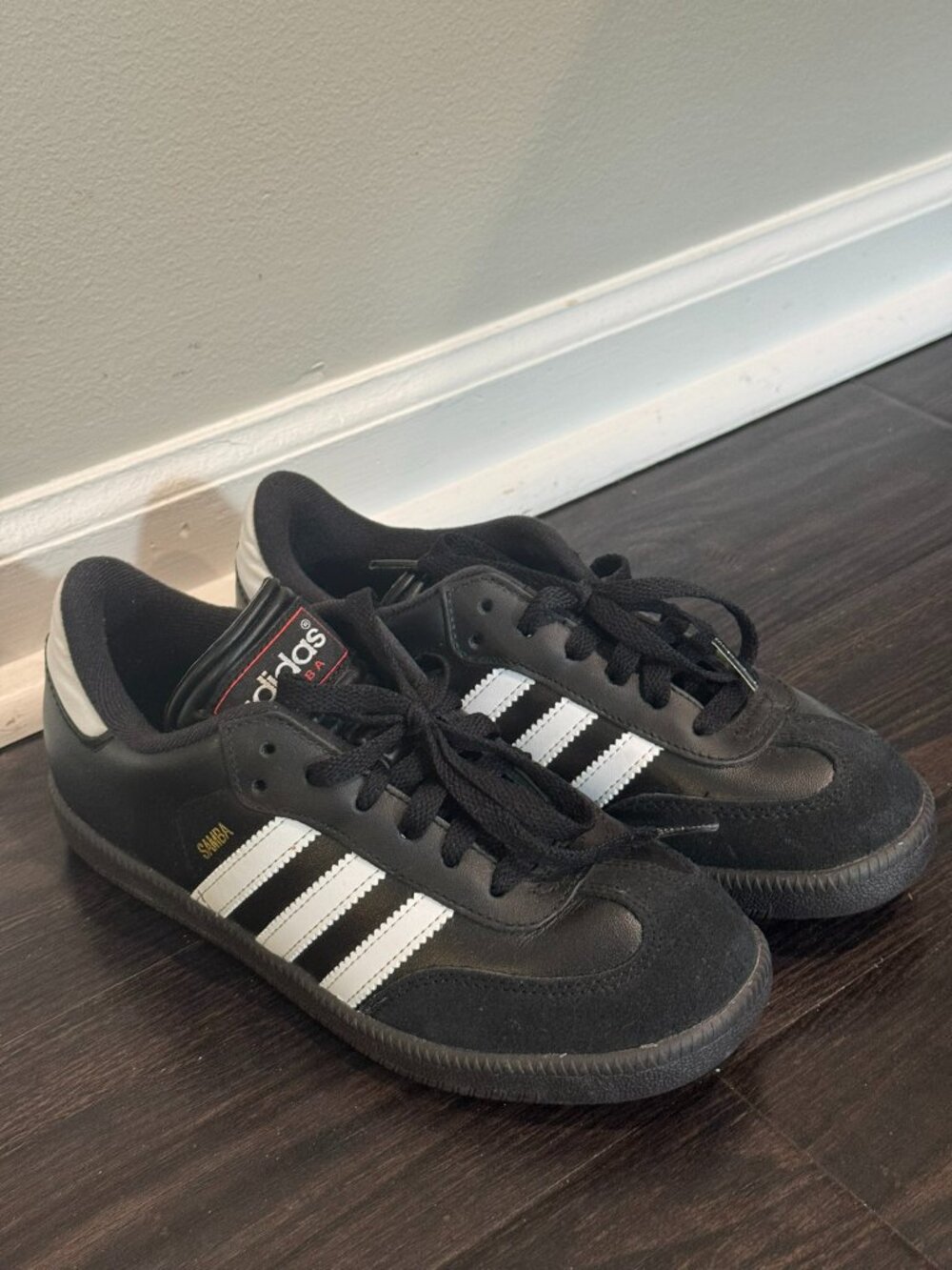 Adidas Samba OG Shoes (Size 3.5Y)
